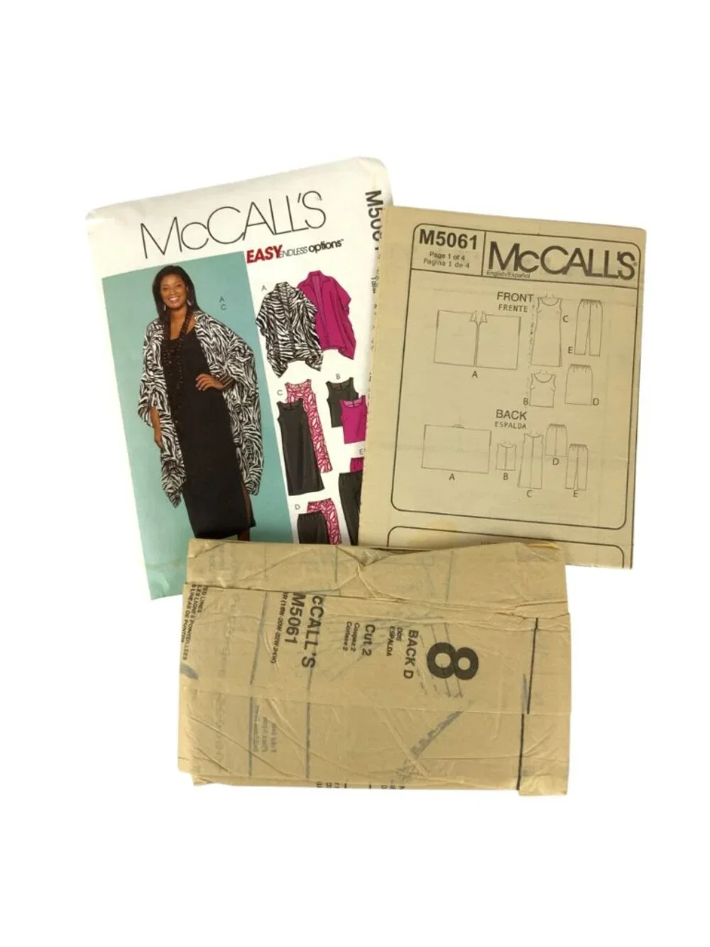 McCalls M5061 Womens Sewing Pattern For Jacket Top Dress Skirt Pants 18W-24W
